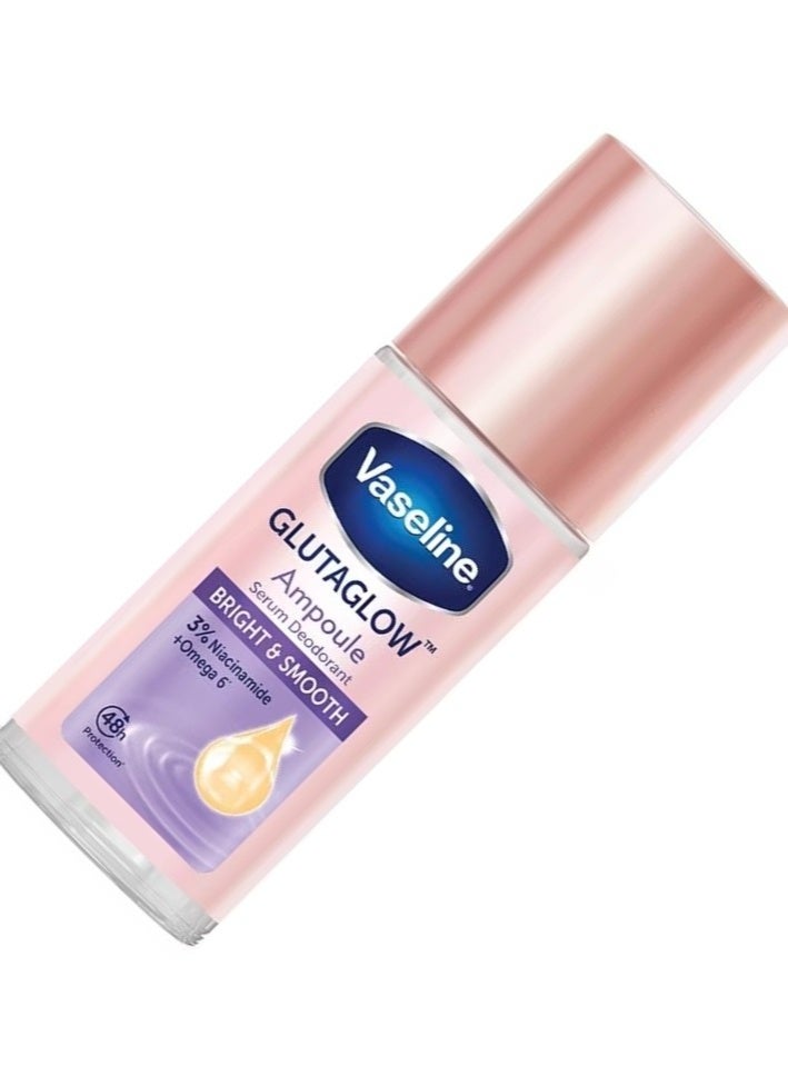 Vaseline GlutaGlow Ampoule Roll-On Deodorant Bright & Smooth 45ml – Antiperspirant with Niacinamide & Omega 6 for Even-Toned Underarms - Image 2